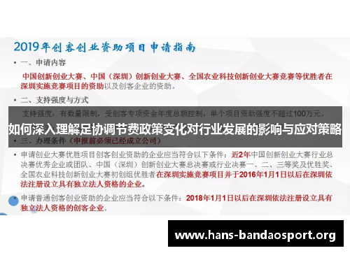 如何深入理解足协调节费政策变化对行业发展的影响与应对策略