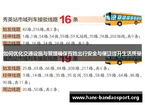 如何优化交通设施与管理确保百姓出行安全与便捷提升生活质量